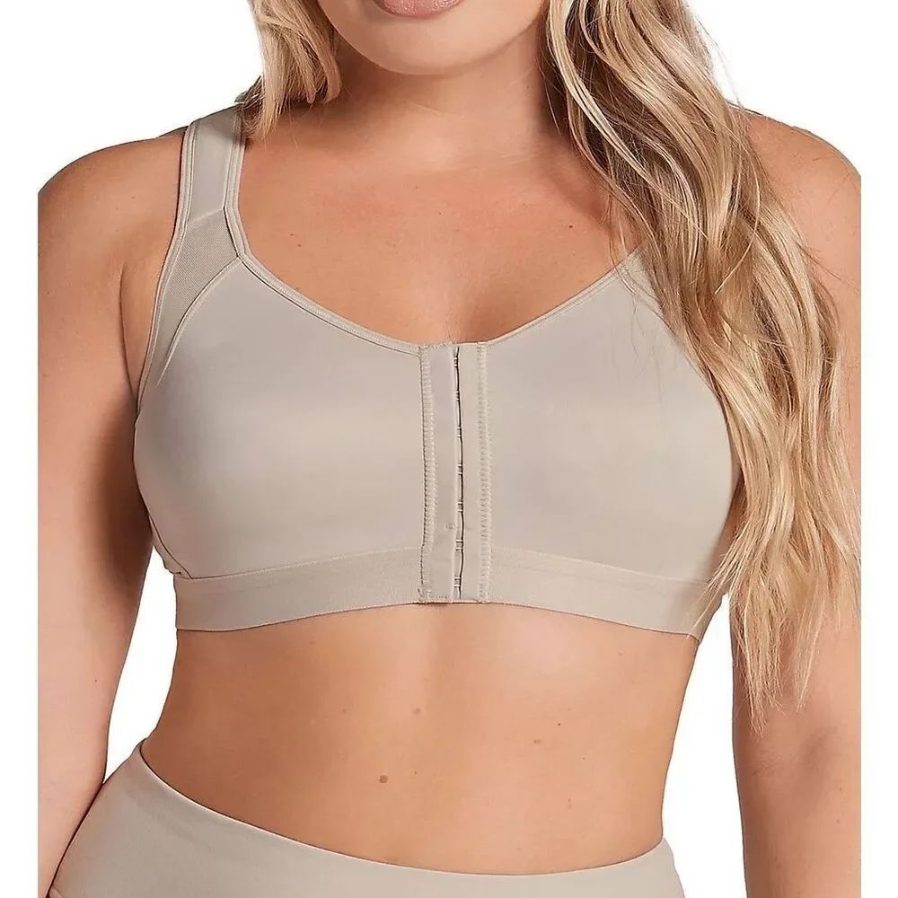 Leonisa Posture Corrector Back Support Wireless Bra Sport Beige 40DD